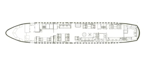 A318 Elite cabin layout
