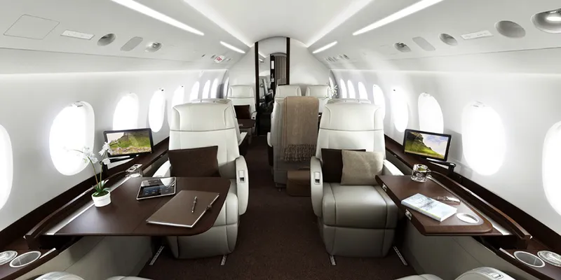 Falcon 900LX interior