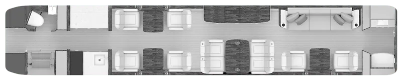 G500 cabin layout