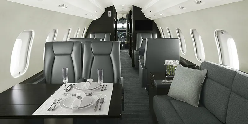 Global 6000 interior